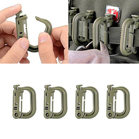 Carabiner D-ring Clip Molle Webbing EDC attach Shackle Grimlock Hike Mountain climb Outdoor Backpack Buckle Snap Lock Camp ► Photo 1/1