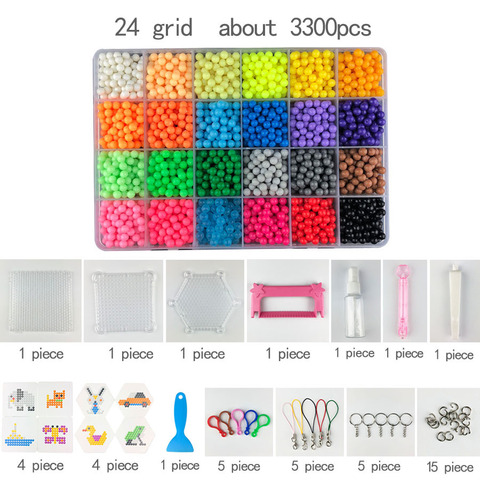 DIY Water spray beads Hand Making 3D diameter 5mm Aqua diy toy 3D Beads Puzzle Educational Toys for Children Spell Replenish ► Photo 1/6