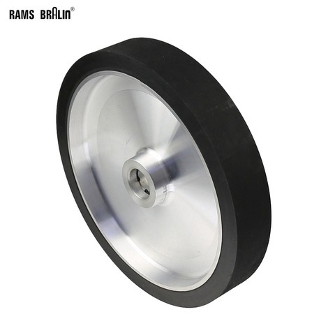300*50mm Solid Belt Grinder Contact Wheel  Dynamically Balanced Rubber Polishing Wheel Abrasive Sanding Belt Set ► Photo 1/3