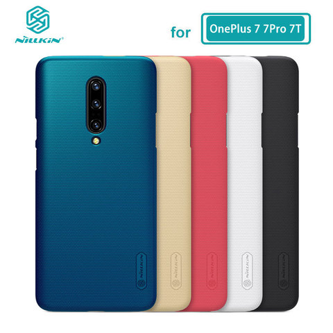 OnePlus 7 Pro Case Nillkin Frosted Shield PC Hard Back Cover Case for OnePlus 8 7T Pro Nord Gift Phone Holder ► Photo 1/6