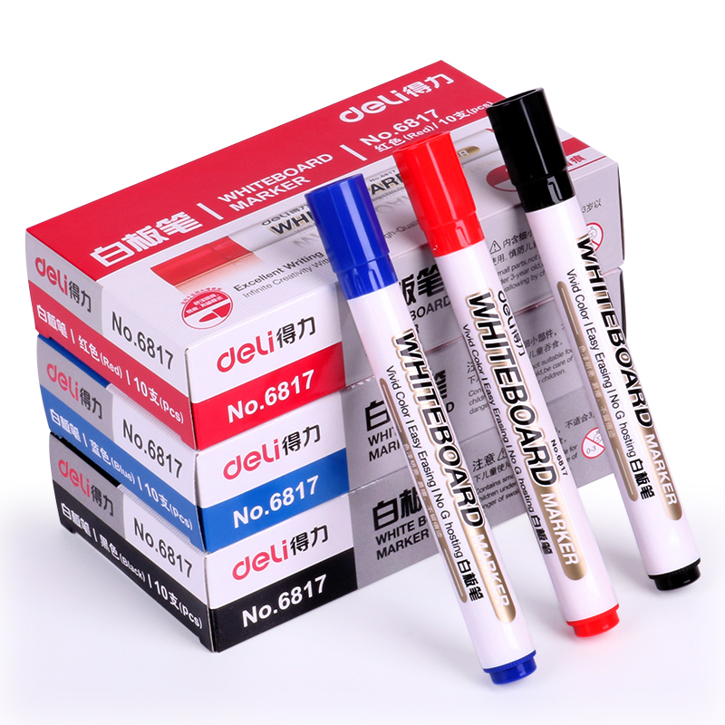 1 Set Magnetic Erasable Whiteboard Pens Markers Dry Eraser Board School Supplies 