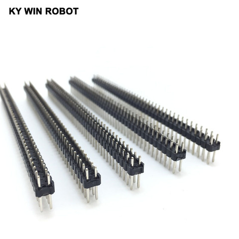 10pcs 80 Pin 2x40 Single Row Male 2.54 Breakable Pin Header Connector Strip ► Photo 1/6