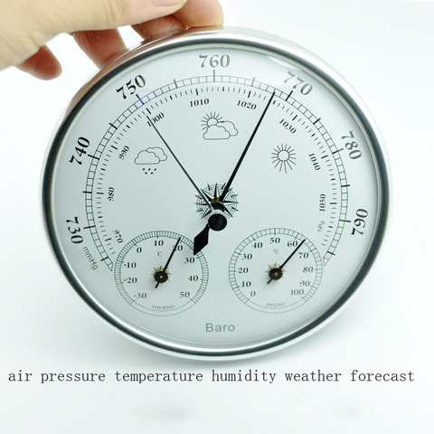 Hot selling Wall mounted household thermometer hygrometer high accuracy pressure gauge air weather instrument barometers ► Photo 1/6