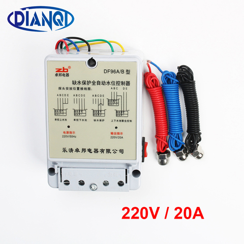 DF-96B  DF96B Automatic Liquid Switch protection automatic water level controller  Pump Controller with three probes 20A 220v ► Photo 1/6