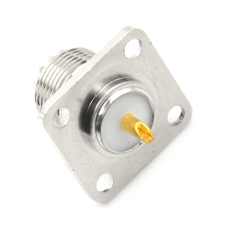 1Pc Practical Coax Connector SO-239 Female Jack Square Shape Solder Cup Coax Connector For Radio ► Photo 1/6