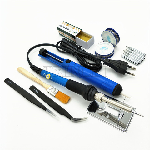 60W Adjustable Temperature Electric Soldering Iron Set Welding Solder Station Heat Pencil Repair Tool Kit ► Photo 1/6