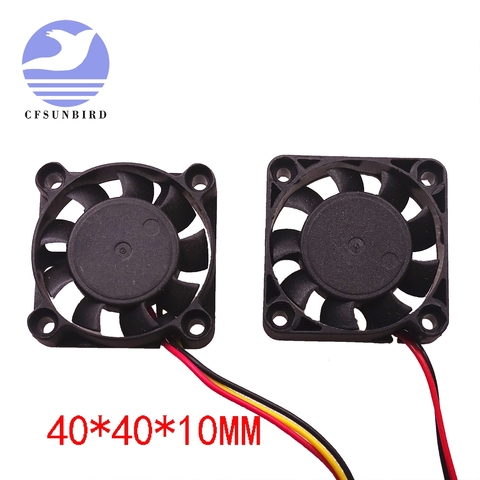 4010 Cooling Fan 12V 2 Pin 3 Pin with Dupont Wire Brushless  40*40*10 Cool Fans Part Quiet DC 40m Cooler Radiato ► Photo 1/6