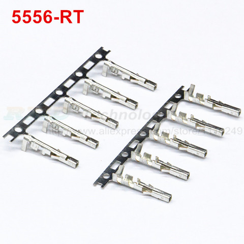 100pcs/lot Copper Crimp Terminal 5556-RT 5558-PT For Connector 5557-R 5559-P,5556 5558 metal pin for 4.2mm 5557 5559 connector ► Photo 1/6