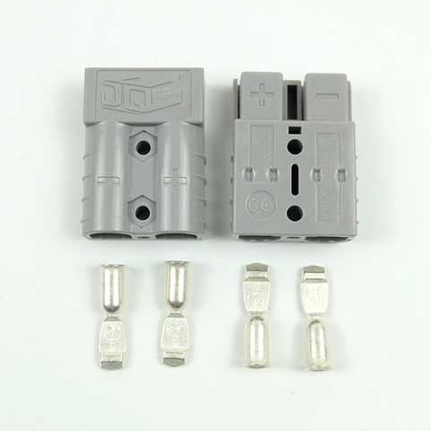 3 Colors 600V 50A Copper Silver Battery Quick Connector Kit Connect Plug Disconnect Winch Trailer Connector Max for 6AWG wire ► Photo 1/6