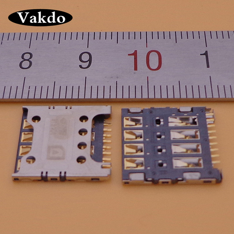 1pcs/lot Sim Card Reader Tray Slot socket micro Connector Holder Socket For LG G3 S Beat D722 D728 D725 D724 D722K Replacement ► Photo 1/3