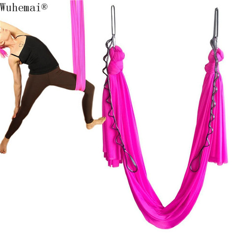 1 meters Tailored length Yoga hammock swing fabric Aerial Traction Flight Anti-gravity Length customization yoga belt yoga hall ► Photo 1/6