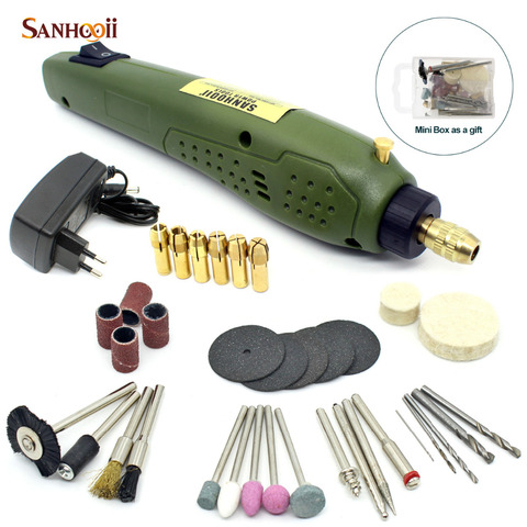 SANHOOII Rotary Power Tool 16000rpm Portable Electric Drill 0.5-3.15mm Drilling Accessories For dremel Grinding Electric Drill ► Photo 1/6
