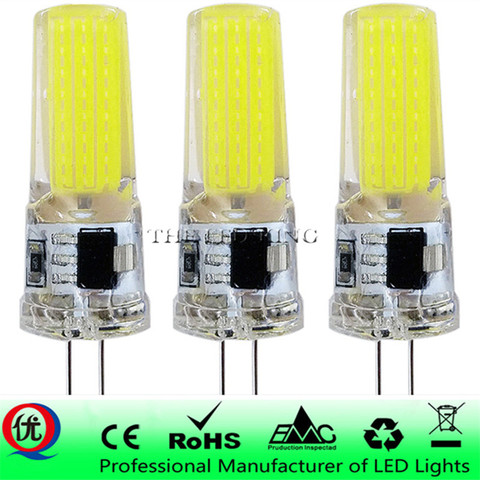 Dimmable Mini G4 LED COB Lamp 6W Bulb AC DC 12V 220V Candle Silicone Lights Replace 30W 40W Halogen for Chandelier Spotlight ► Photo 1/6