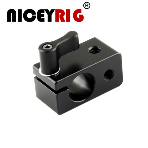 NICEYRIG 15mm Rod Clamp 15 mm Rod Rig Cheese Plate Hand Screw with 1/4