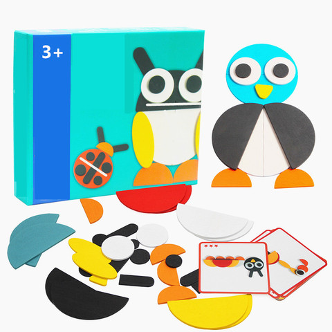50pcs Animal Wooden Board Set Colorful Baby Educational Wooden Toy for Children Learning Developing Toys ► Photo 1/5