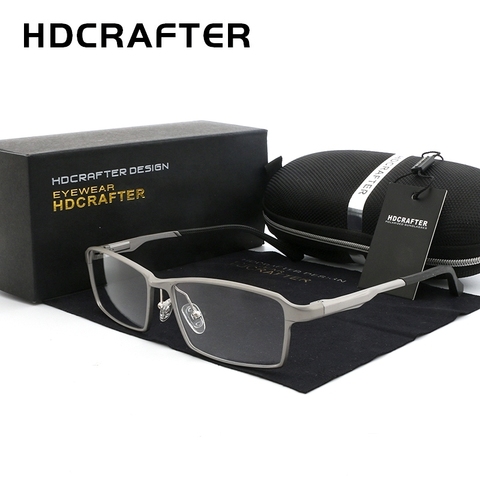 HDCRAFTER TR90 17g Lightweight Glasses Frame Myopia Hyperopia Prescription Eyeglasses Frames Reading Clear Glasses Frame Men ► Photo 1/6