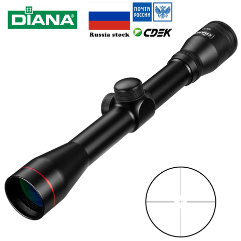 4x32 Tactical Riflescope One Tube Glass Double Crosshair Reticle Hunting Scopes Lunette Tactique Rifle Scope Airsoft Rifle ► Photo 1/6