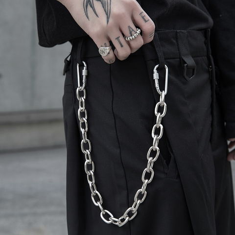 Long Trousers Hipster Key Chains Punk Street Big Ring Key Chain Metal Wallet Belt Chain Pant Keychain Unisex HipHop Jewelry ► Photo 1/4
