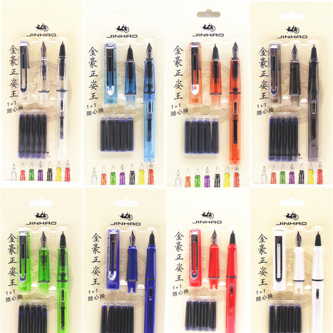 2pcs nib 5pcs Blue ink Jinhao 599 All colour series new Listing  fountain pen ► Photo 1/6