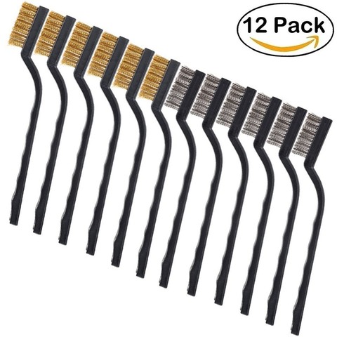 12PCS Mini Rust Removal Industrial Wire Cleaning Brush Scratch Stainless Masonry Bristle Cleaning ► Photo 1/6