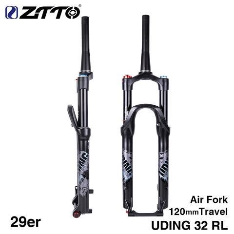 UDING 32 RL 120mm Air 29 29er Inch Fork Suspension Lock Straight Tapered Thru Axle QR Quick Release for MTB Bicycle ► Photo 1/6