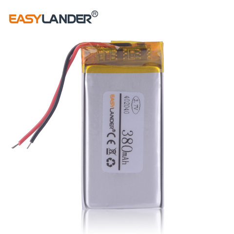 control charge battery DVR prestigio roadrunner 525 Rechargeable li ion polymer battery 3.7v 380mah 402040 ► Photo 1/4