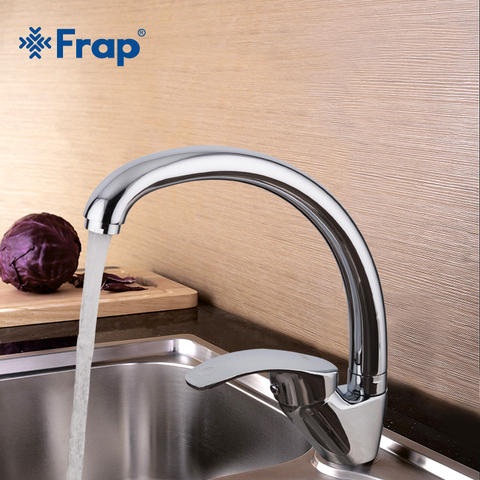 Frap 1set kitchen Zinc alloy 360 degree rotation Kitchen sink Faucet Single Handle cold and hot water Mixer Tap  crane F4136-b ► Photo 1/6