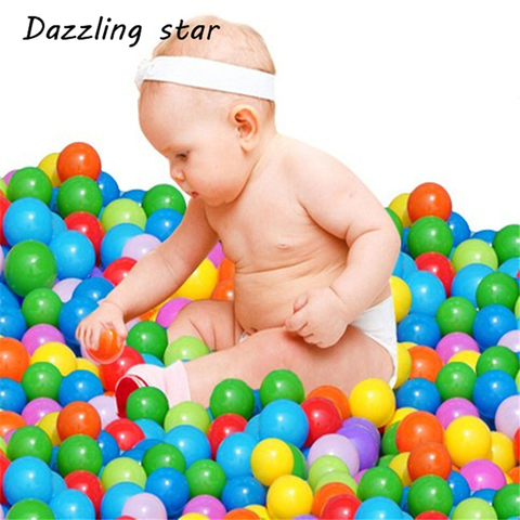 10pcs Colorful Ball Soft Plastic Ocean Ball Funny Baby Kid Swim Ball Pit Toy Water Pool Ocean Wave Ball 13 AGC ► Photo 1/3