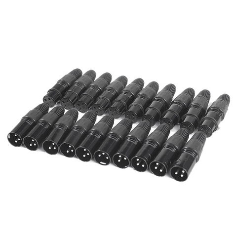 Hot 20Pcs 3Pin Xlr Male To Female Microphone Extension Cable Microphone Cables Plug Audio Socket Mic Audio Connector Adapter ► Photo 1/6