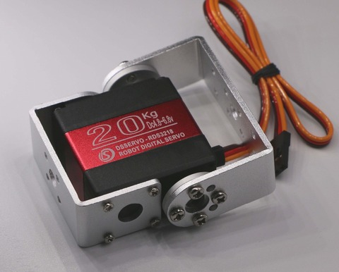 1X Robot servo 20kg RDS3218 metal gear digital servo arduino servo with Long and Short Straight U Mouting ► Photo 1/4