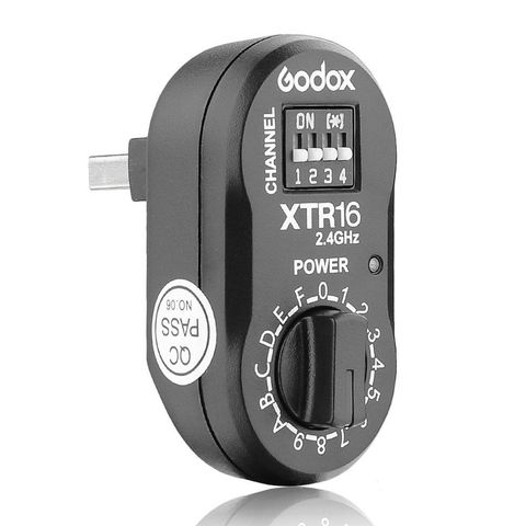Godox XTR-16 Flash Receiver 2.4G Wireless X-system to X1T-C X1T-N XT-16 Transmitter Trigger for Godox TT685 TT350 TT600 Flash ► Photo 1/4