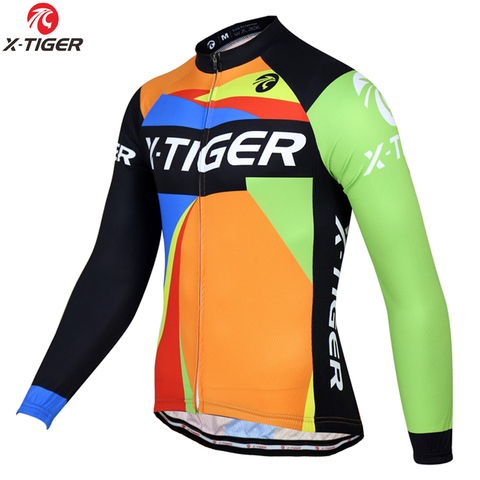 X-Tiger Pro Winter Cycling Jerseys MTB Bicycle Clothing Maillot Ropa Ciclismo Invierno Winter Thermal Fleece Bike Clothes Wear ► Photo 1/6