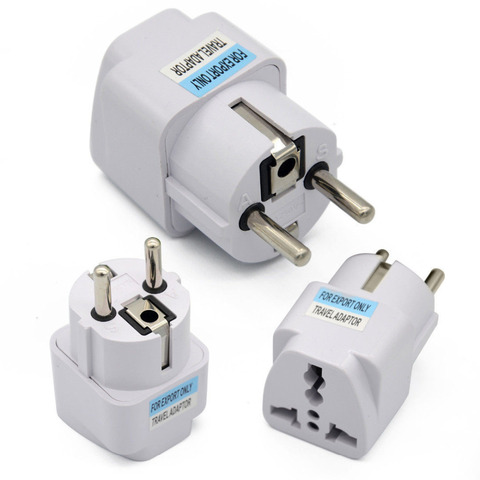 Electrical Socket Universal UK US AU to EU AC Power Socket Plug Travel Charger Adapter Converter 220V 10A Socket ► Photo 1/1