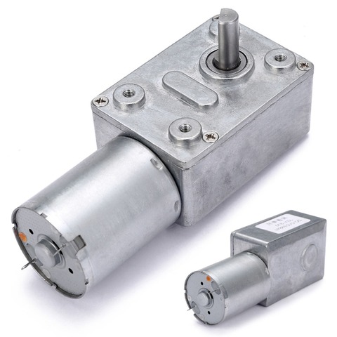 1pc DC 12V Turbo Worm Geared Motor 0.6RPM High Torque Low Speed Electric Motor GW370 ► Photo 1/1