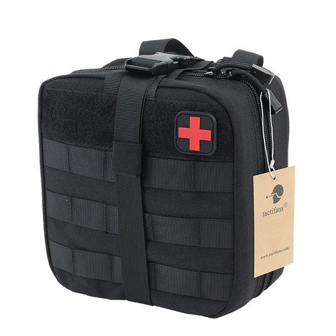 TACTIFANS First Aid Pouch Patch Bag Molle Hook and Loop Amphibious Tactical Medical kit EMT Emergency EDC Rip-Away Survival IFAK ► Photo 1/6