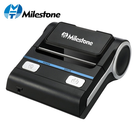 Milestone 80mm bluetooth thermal printer Receipt wilreless bill 3 inch Mobile Android IOS  Mini small Printer portable P8001 ► Photo 1/6