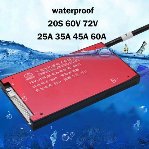 20S 30A 40A 50A 60A 60V 72V Lithium Battery Protection Board BMS with balance 64V Lithium Iron Phosphate 18650 li ion LiFePO4 ► Photo 1/3
