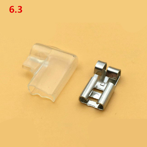 100Sets chicken claw type 4.8 / 6.3 Plug-in Flag Welding Terminals L Shape 4.8mm Copper Male Crimp Terminals ► Photo 1/3