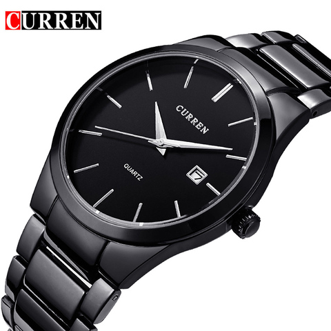 CURREN Quartz Watch Men Top Brand Military Wrist Watches MEN Full Steel Business Men Watch Clock Waterproof Relogio Masculino ► Photo 1/6