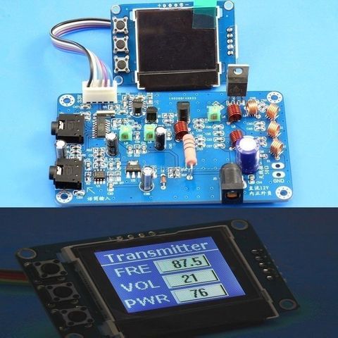 5W FM Transmitter Radio Station PLL Stereo Digital frequency DIY KITS 76-108 MHz Receiver antenna+ lcd Digital Display ► Photo 1/1