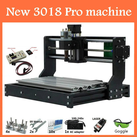 CNC3018 withER11,diy mini cnc engraving machine,laser engraving,Pcb PVC wood router,cnc 3018 pro,Can work offline ► Photo 1/1