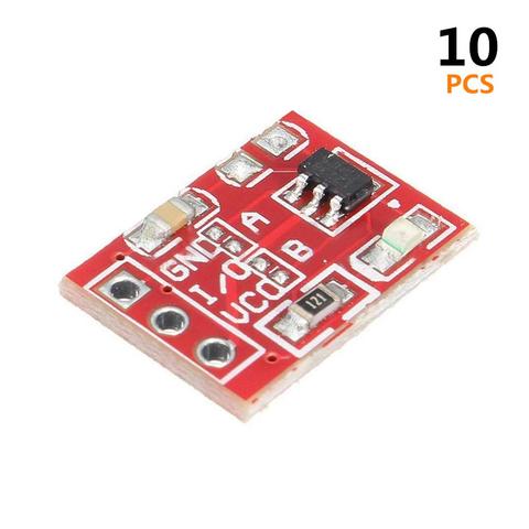 10Pcs TTP223 Touch Key Switch Module Touch Button Capacitive Switches Self-Locking/No-Locking Capacitive Touch Switches ► Photo 1/3