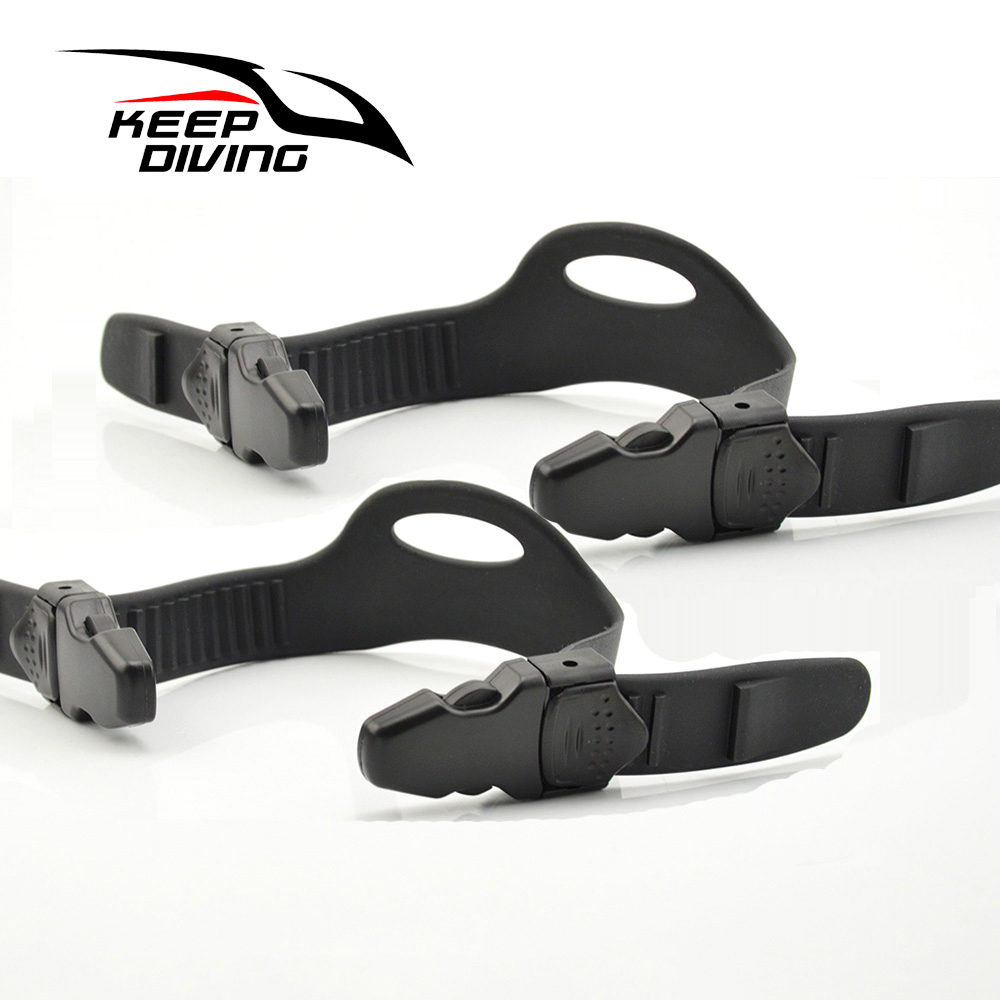 KEEP DIVING Adjustable Rubber Fin Flippers Strap Swimming Scuba Diving Dive 