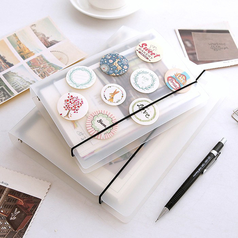 PVC A5 A6 A7 Spiral Notebook Cover Loose Diary Coil Ring Binder Filler Paper Seperate Planner Receive Bag Card Storage ► Photo 1/6