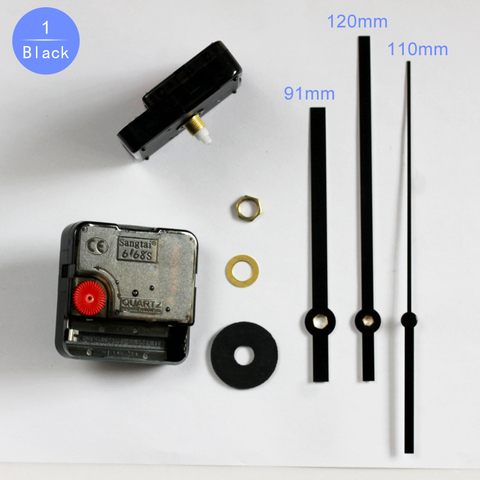 6168S Quartz Movement 6mm Screw axis length Plastic Sweep Movement With 1# Black Hands Clock Accessory DIY Clock Kits ► Photo 1/6