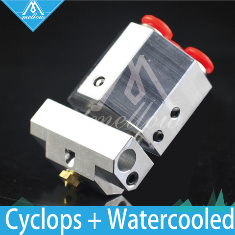Mellow 3D Printer Extrusion E3D Cyclops+ & Chimera+ water cooled 2 in 1 out hotend Multi Color dual Extruder hot end kit ► Photo 1/6