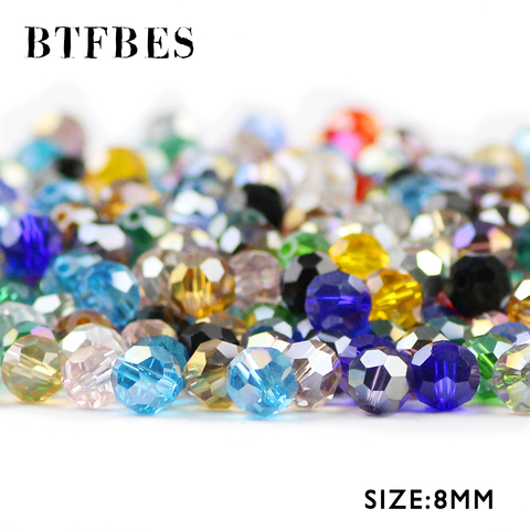 BTFBES Ball Faceted Austrian Crystals Beads Top Quality 8mm 30pcs Ball Loose Beads For Jewelry Making Accessories DIY Bracelet ► Photo 1/5