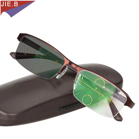 2022 Transition Sun Photochromic Reading Glasses Men adjustable vision With Multifocal Diopter Progressive Reading Glasses Men ► Photo 1/1