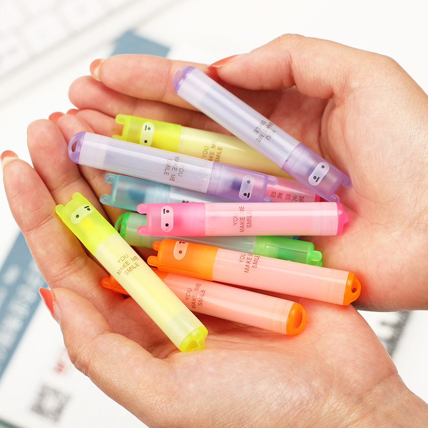 6 pcs/lot rabbit mini highlighter pen marker pens kawaii