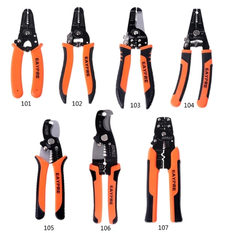 Multifunctional Cable Wire Stripper Cutter Crimper Cutting Pliers Handle Tools ► Photo 1/6